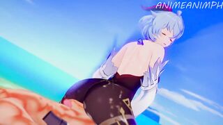 Spending a Day with Ganyu's Thighs from Genshin Impact Until Creampie - Anime Hentai 3d Compilation