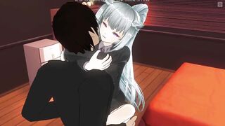 3D HENTAI stepsister invited a classmate to have sex