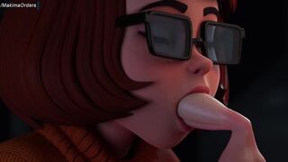 3D Velma Caught By Ghosts And Decided To Fuck Her With Their Huge Cocks In Her Mouth | MakimaOrders