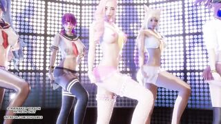 [MMD] Badkiz - Come Closer Sexy Kpop Dance Ahri Akali Seraphine Kaisa Evelynn League Of Legends KDA
