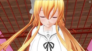 3D HENTAI POV Mayuri orgasms riding your cock