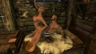 Muscular man fucks Anuriel, the king's chief adviser | Skyrim sex mods