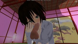 3D HENTAI Cummed on redhead girlfriend all over face