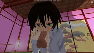 3D HENTAI Cummed on redhead girlfriend all over face