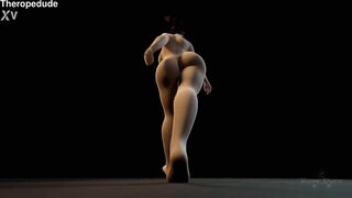 Mei sexy walk 3d animated nude pmv