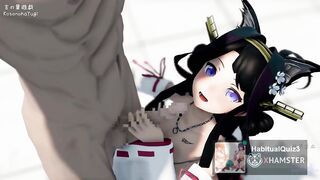 mmd r18 kongou kancolle 3d hentai sexy horny oral sex